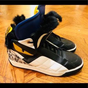 Fendi Little Monster High Top Sneaker！